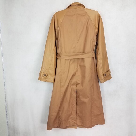 NEW A new Day Women's S Trench Coat in Burlap Brown Cotton NWT $50 - Picture 2 of 12